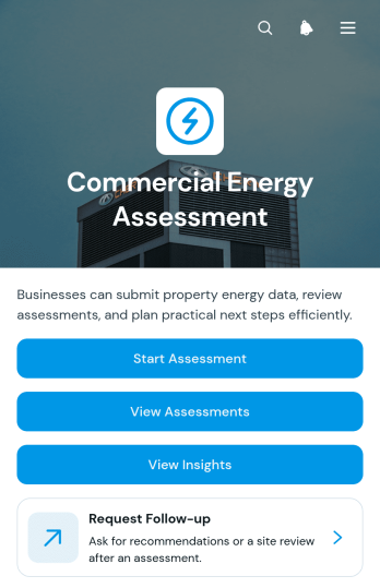 Commercial Energy Assessment App Template