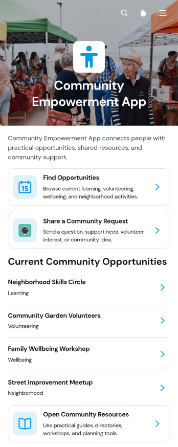 Community Empowerment App Template
