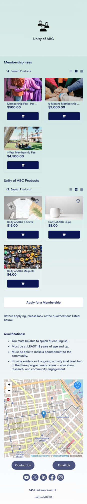 Community Membership App Template