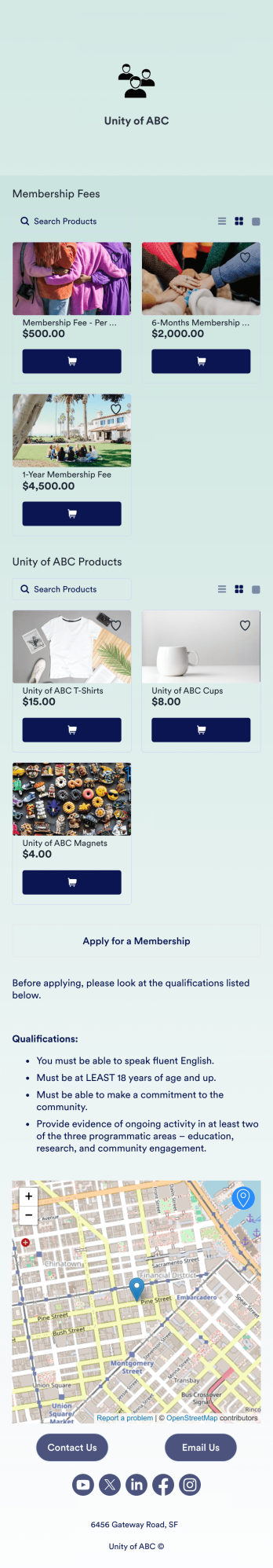 Community Membership App Template