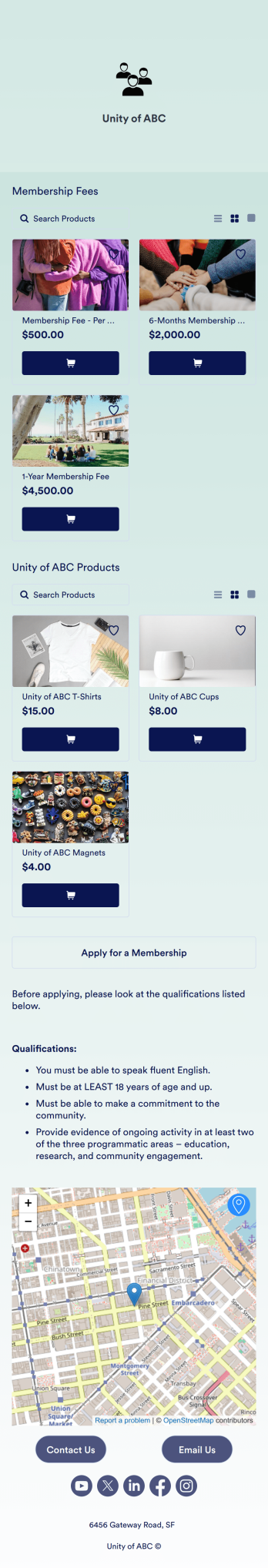 Community Membership App Template