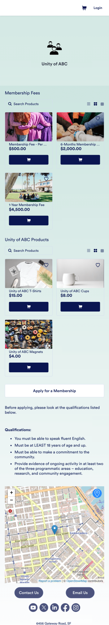 Community Membership App Template