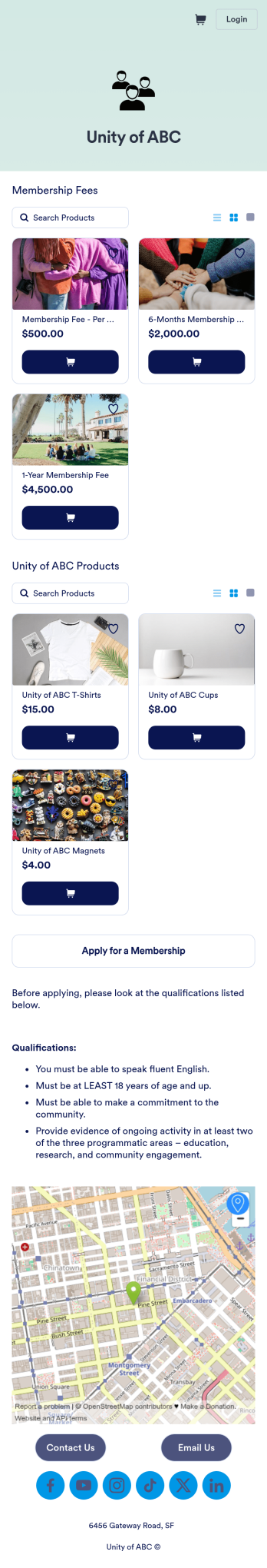 Community Membership App Template