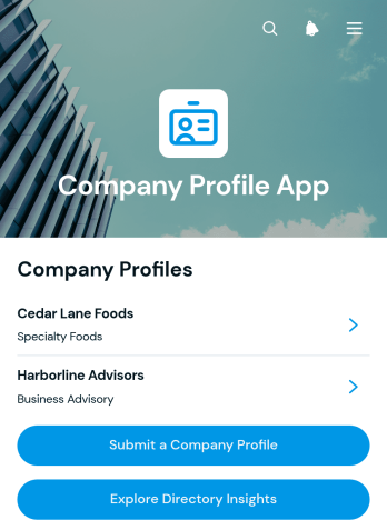 Company Profile App Template