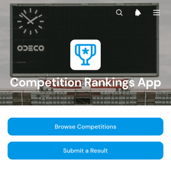 Competition Rankings App Template