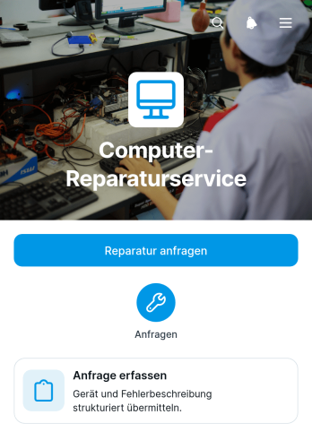 Computerreparaturservice-App