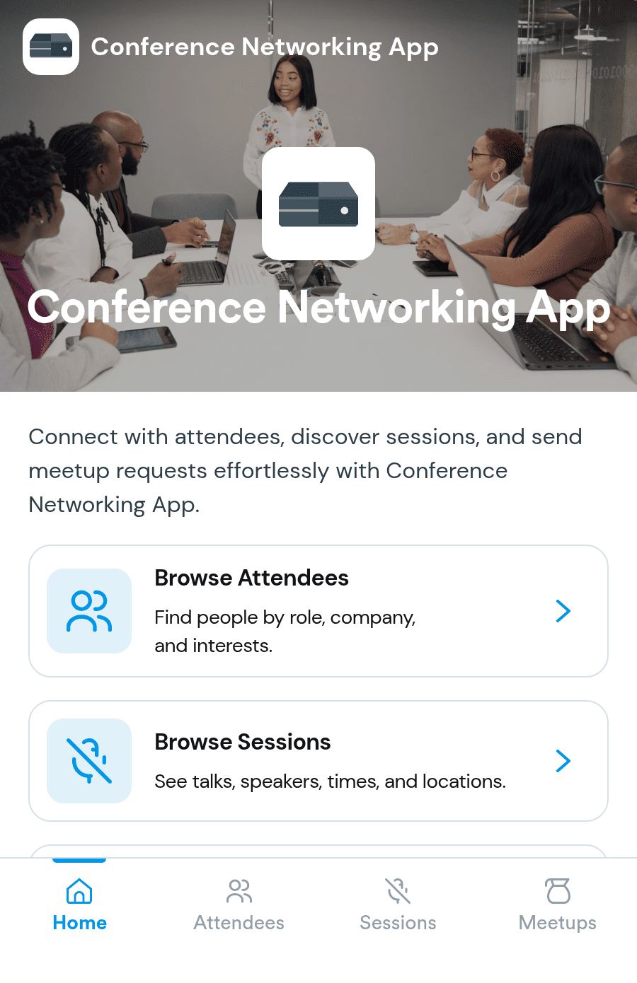 Conference Networking App Template | Jotform