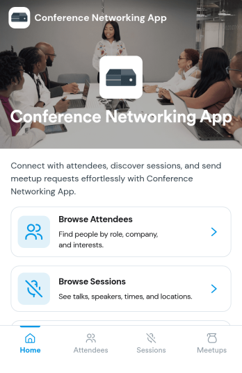 Conference Networking App Template