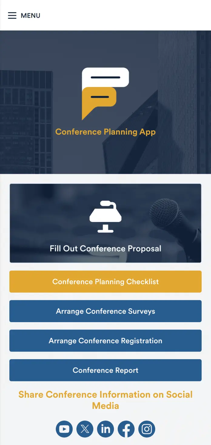 Conference Planning App