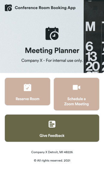 Conference Room Booking App Template