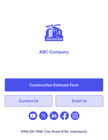 Construction Estimate App Template