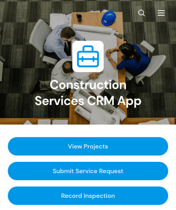 Construction Services CRM App Template