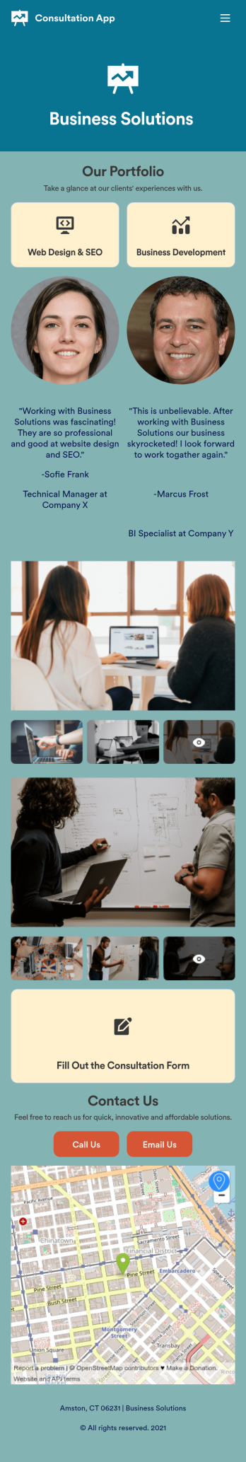 Consultation App Template