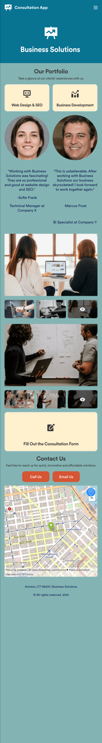 Consultation App Template