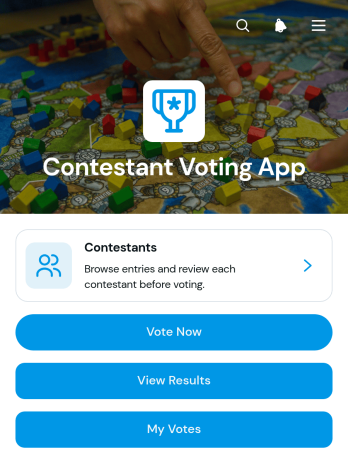 Contestant Voting App Template