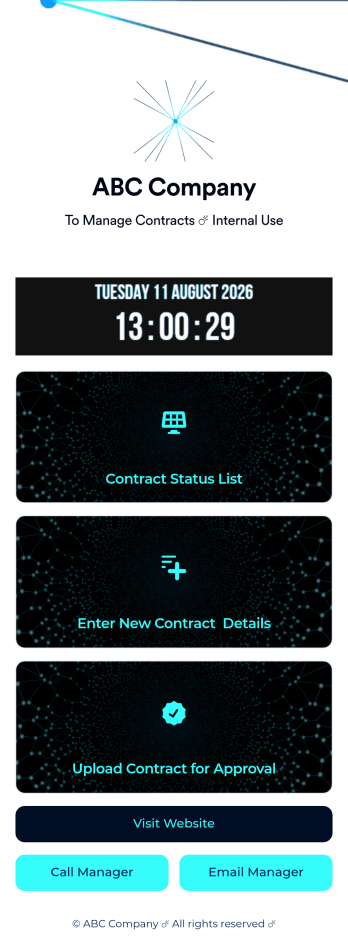 Customizable Contract App