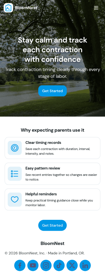 Contraction Tracker App Template
