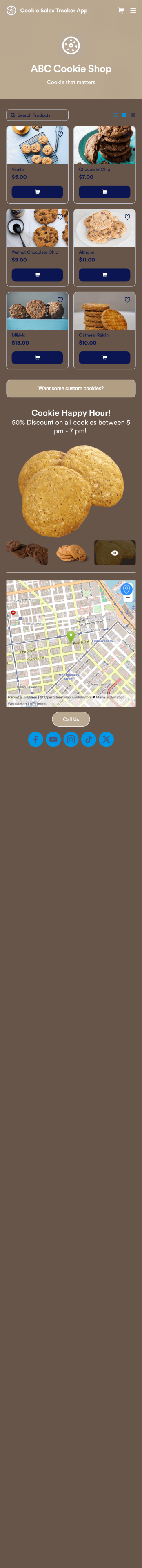 Cookie Sales Tracker App Template