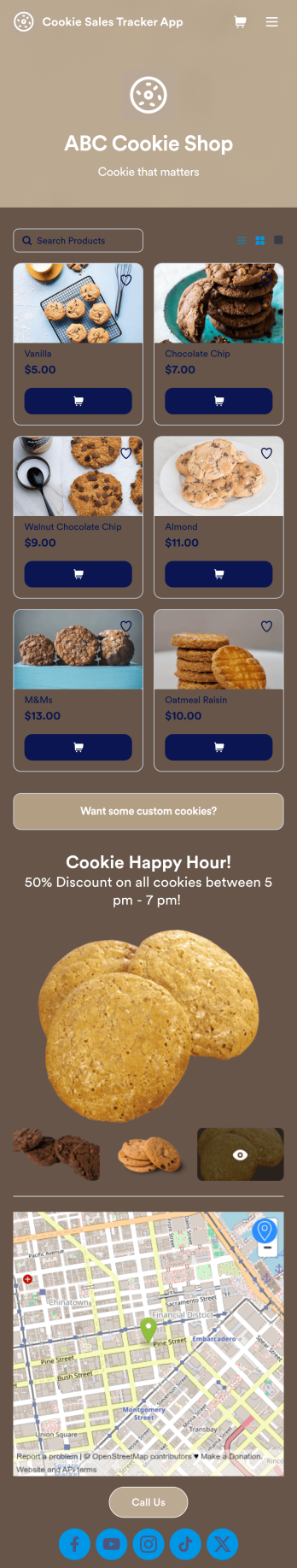 Cookie Sales Tracker App Template