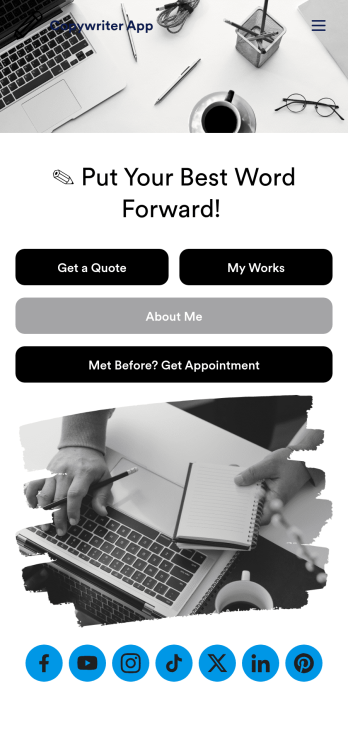 Copywriter App Template