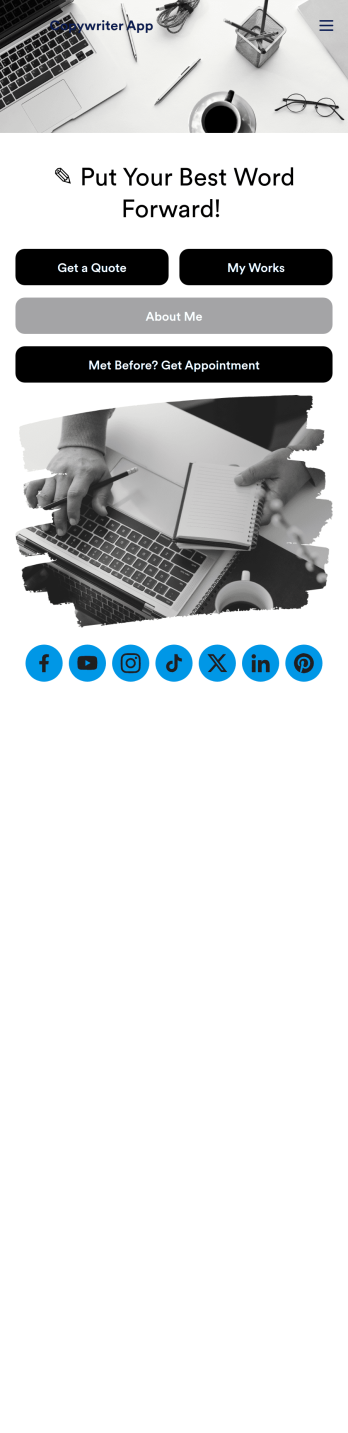 Copywriter App Template