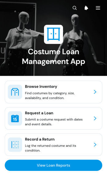 Costume Loan Management App Template