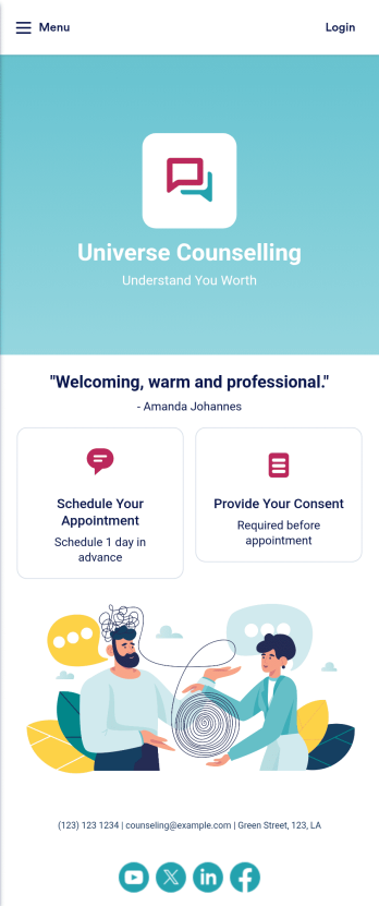 Counseling App Template