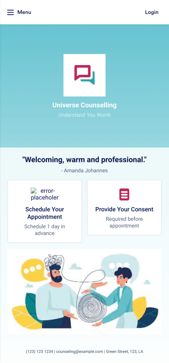 Counseling App Template