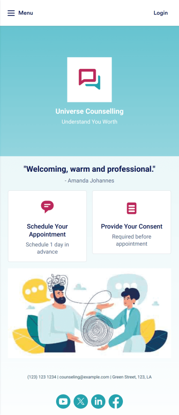 Counseling App Template