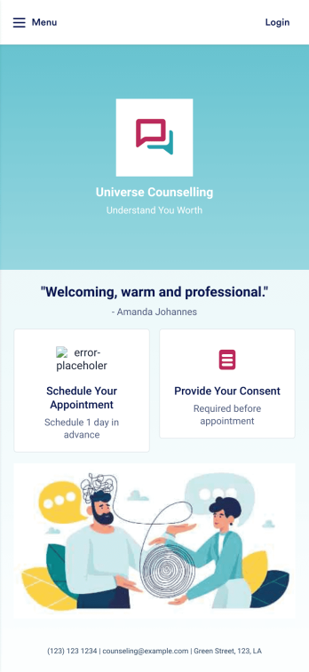 Counseling App Template