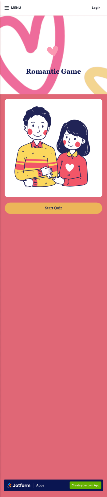 Couple Quiz App Template