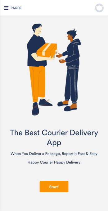 Courier Delivery App Template
