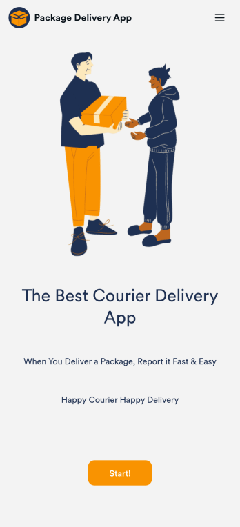 Courier Delivery App Template
