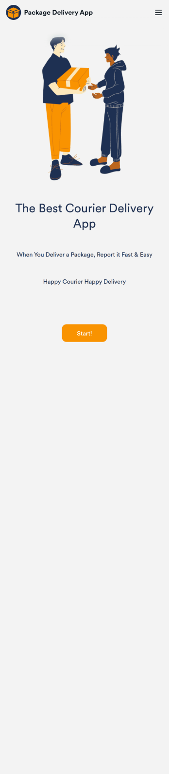 Courier Delivery App Template