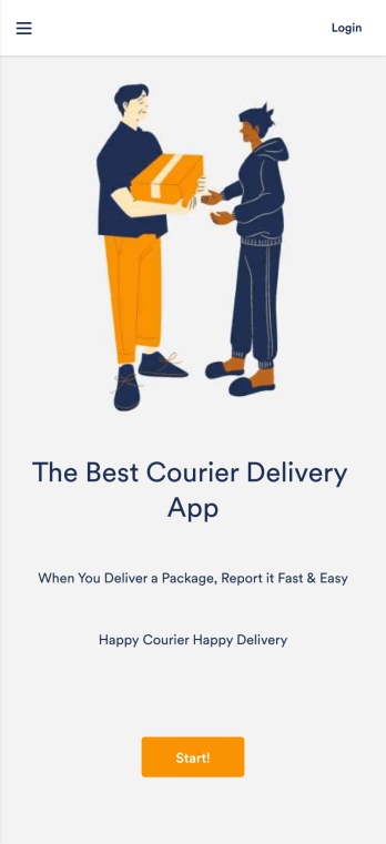 Courier Delivery App Template