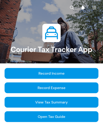 Courier Tax Tracker App Template
