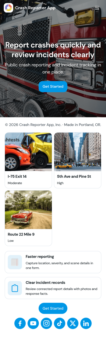 Crash Reporter App Template