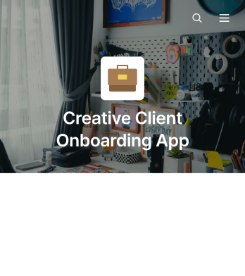 Creative Client Onboarding App Template
