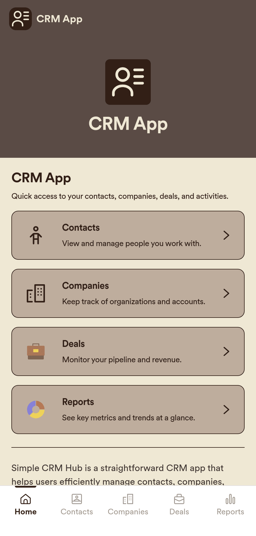 Crm App Example CRM App Template | Jotform