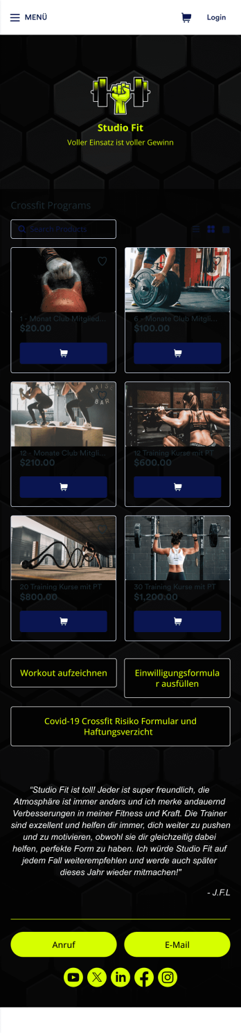 Crossfit Fitness App