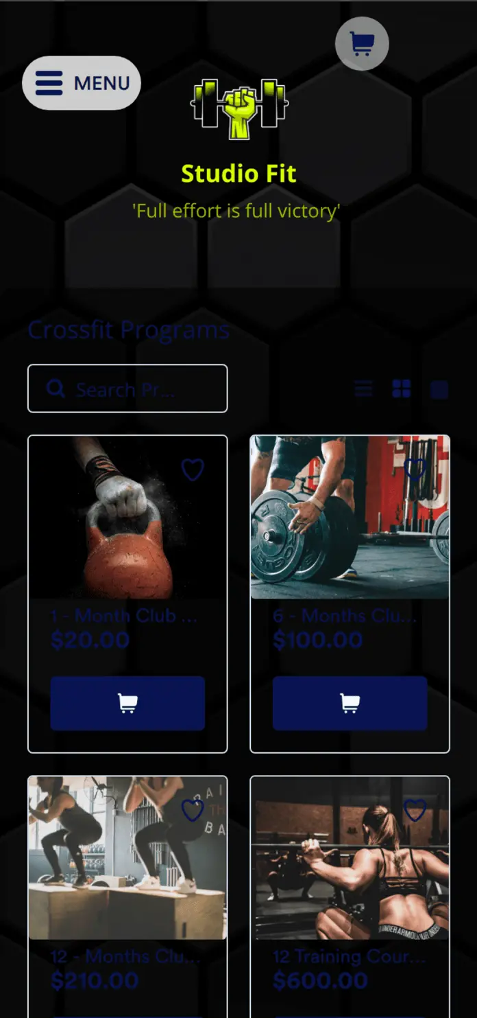 Crossfit Fitness App