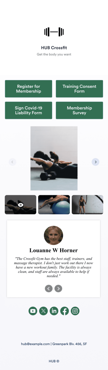 Crossfit Studio Management App Template