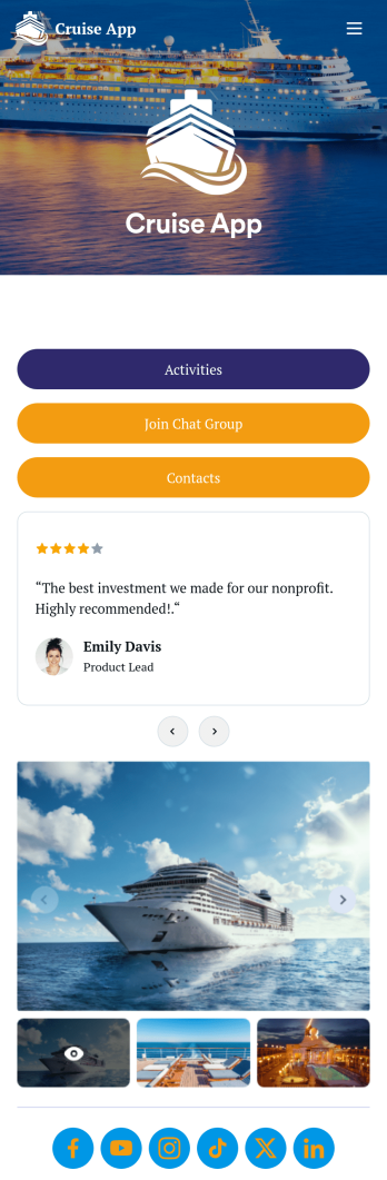 Cruise App Template