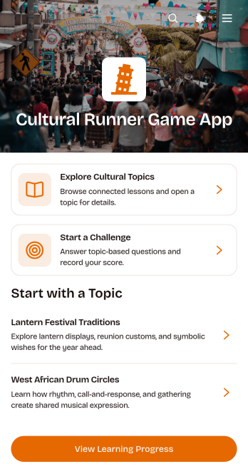 Cultural Runner Game App Template