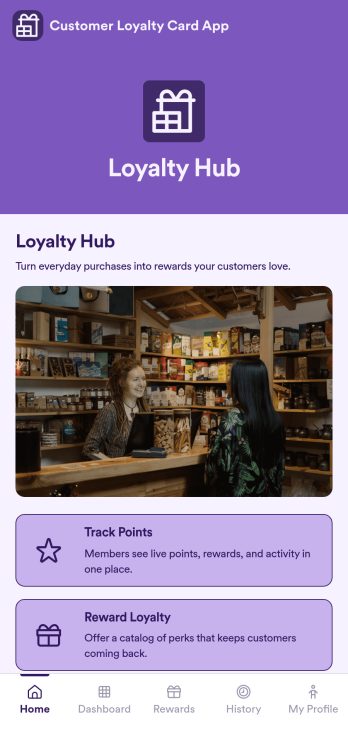 Customer Loyalty Card App Template