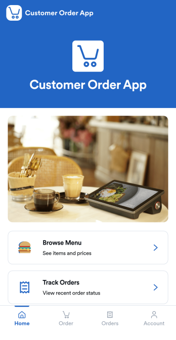 Customer Order App Template