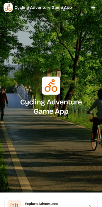 Cycling Adventure Game App Template
