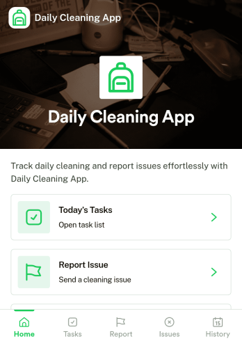 Daily Cleaning App Template