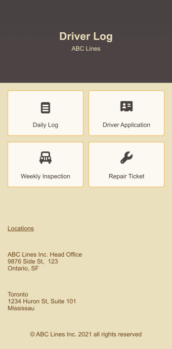 Daily Driver Log App Template