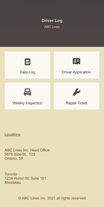 Daily Driver Log App Template
